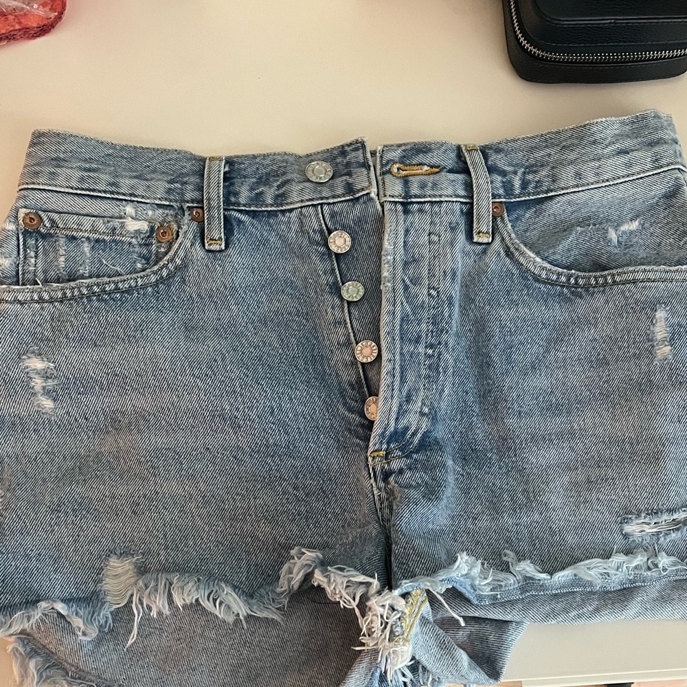 AGOLDE Parker denim shorts
